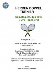 Herren Doppel Turnier - 27.07.2019